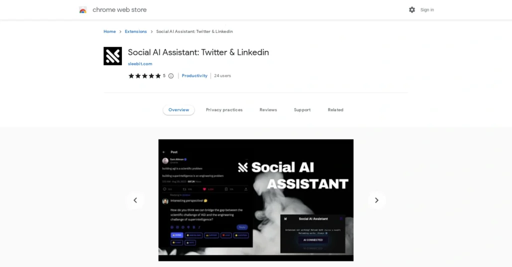 Sleebit interface showing homepage