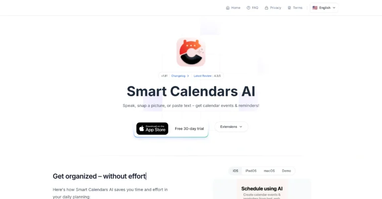 Smart Calendars AI — Plan fast & easy