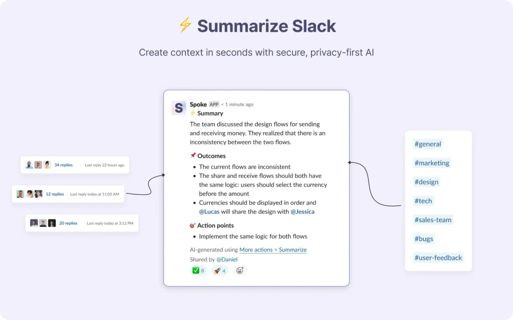 Spoke.ai interface showing homepage