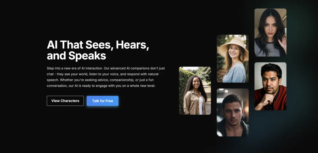 TalkTonic AIv1.1 interface showing homepage