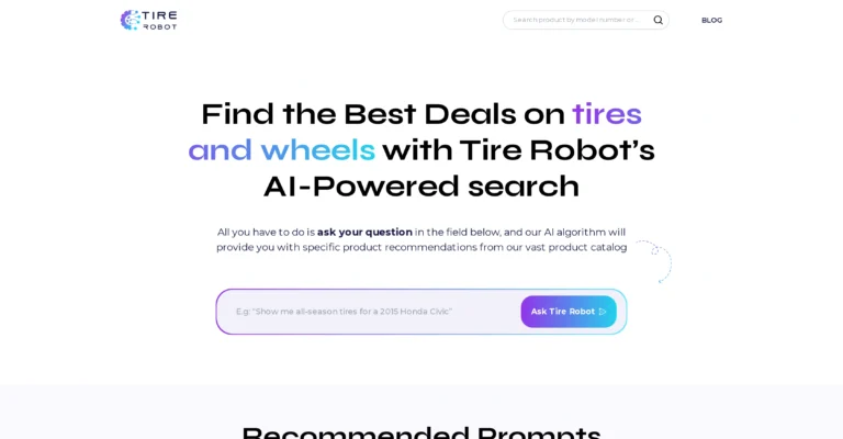 Tire Robot AI Tire and Wheel Deals