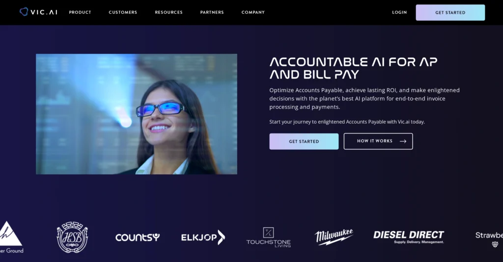 Vic.ai interface showing homepage