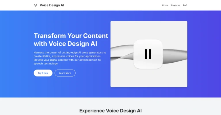 Voice Design AI