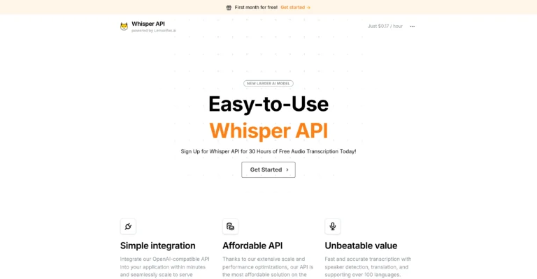 WhisperAPI