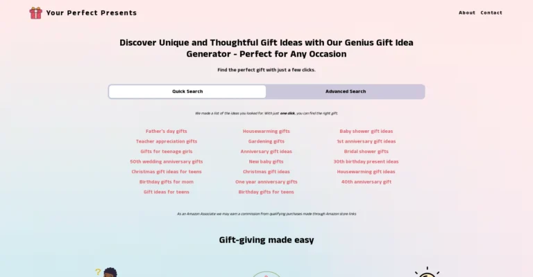 Your perfect presents